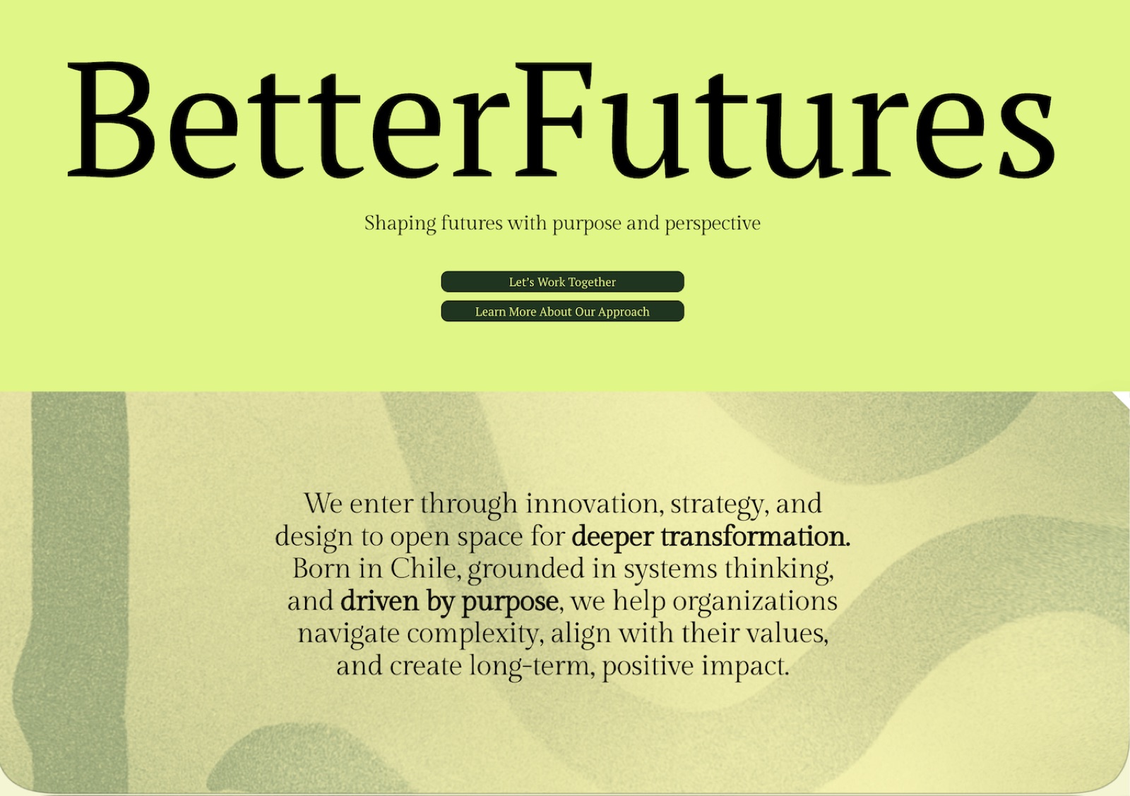 Better Futures web